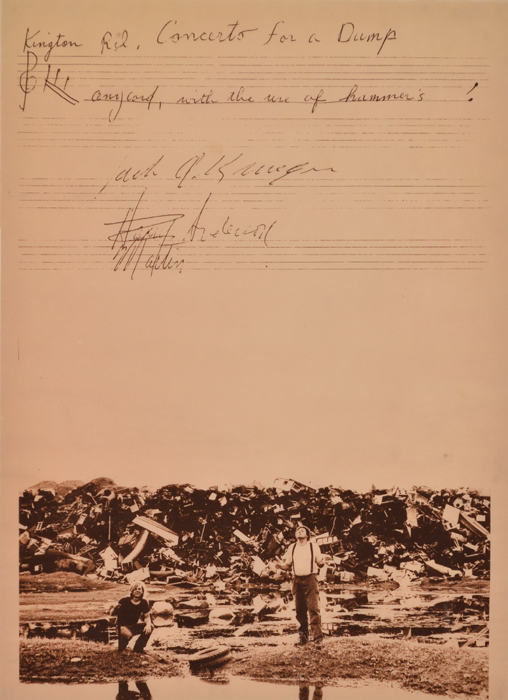 Concerto for a dump a print by Harry Anderson done in collaboration with Jack Kruger and Italo Scanga