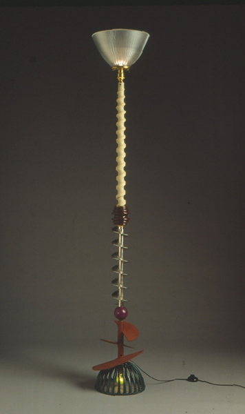 Found object lamp